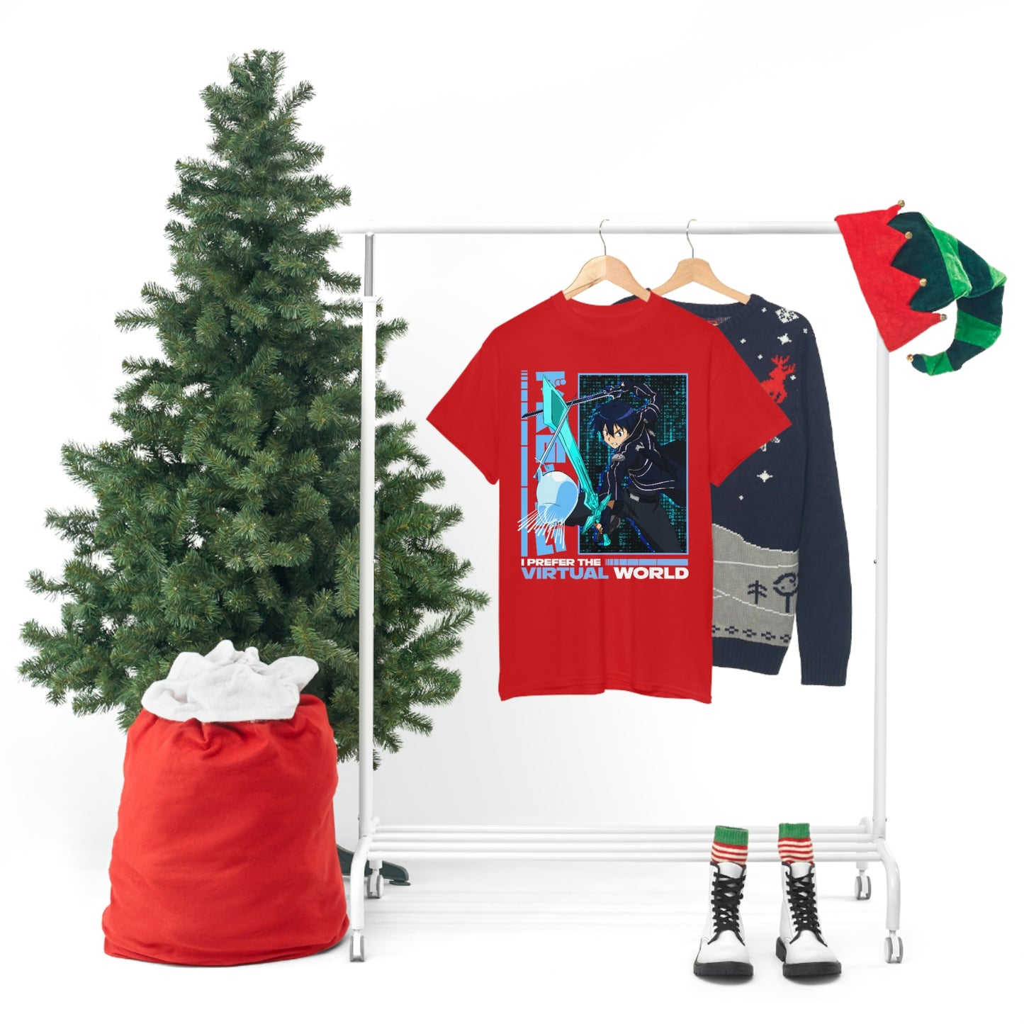 Otakuzoid T-Shirt - I prefer the virtual world. Anime, Manga, Video Games