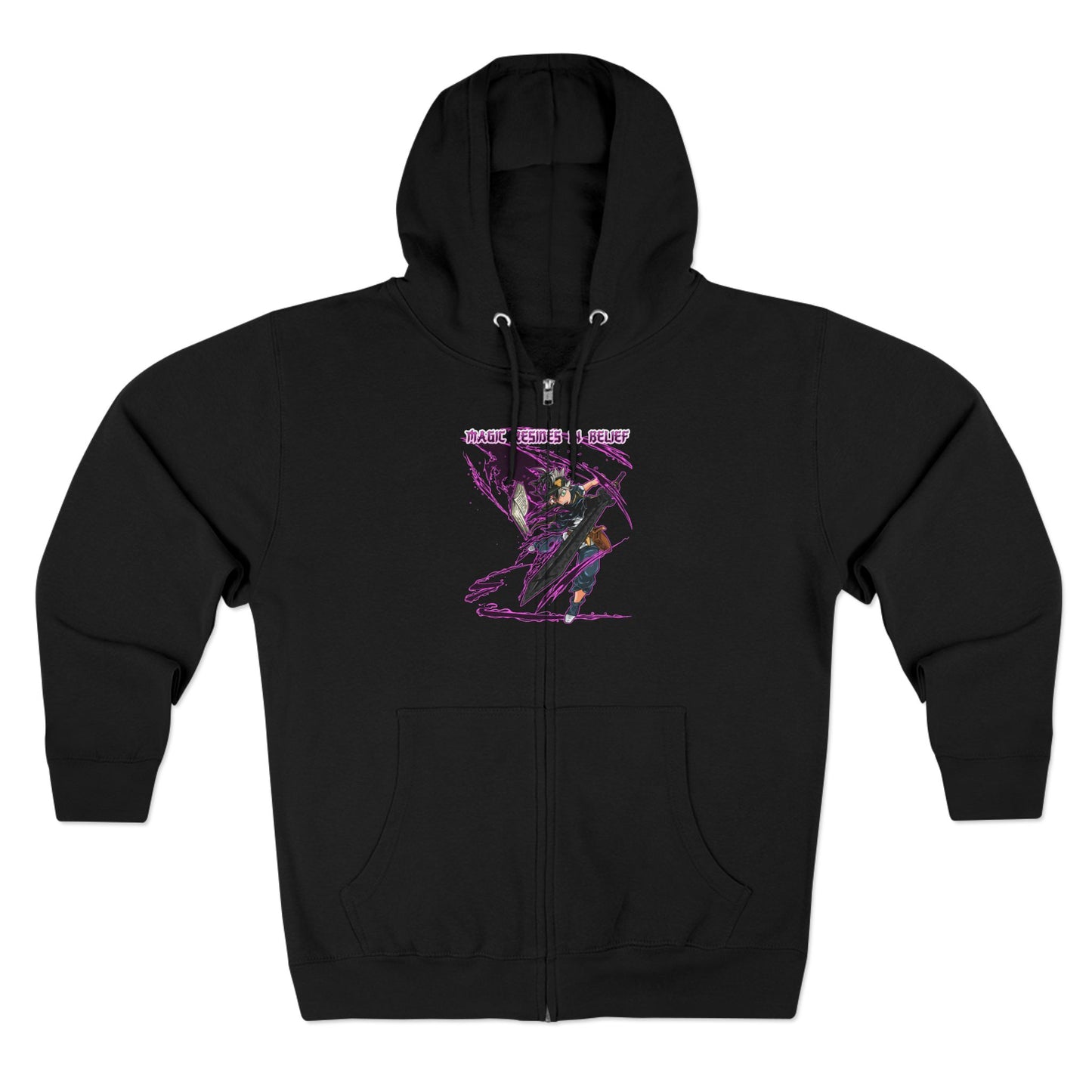 Black Clover | Asta  — Minimal Artistic Graphic Zip-Up