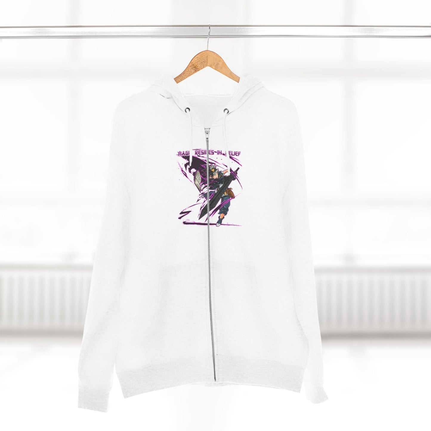 Black Clover | Asta  — Minimal Artistic Graphic Zip-Up