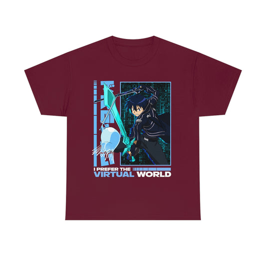 Otakuzoid T-Shirt - I prefer the virtual world.  Anime, Manga, Video Games