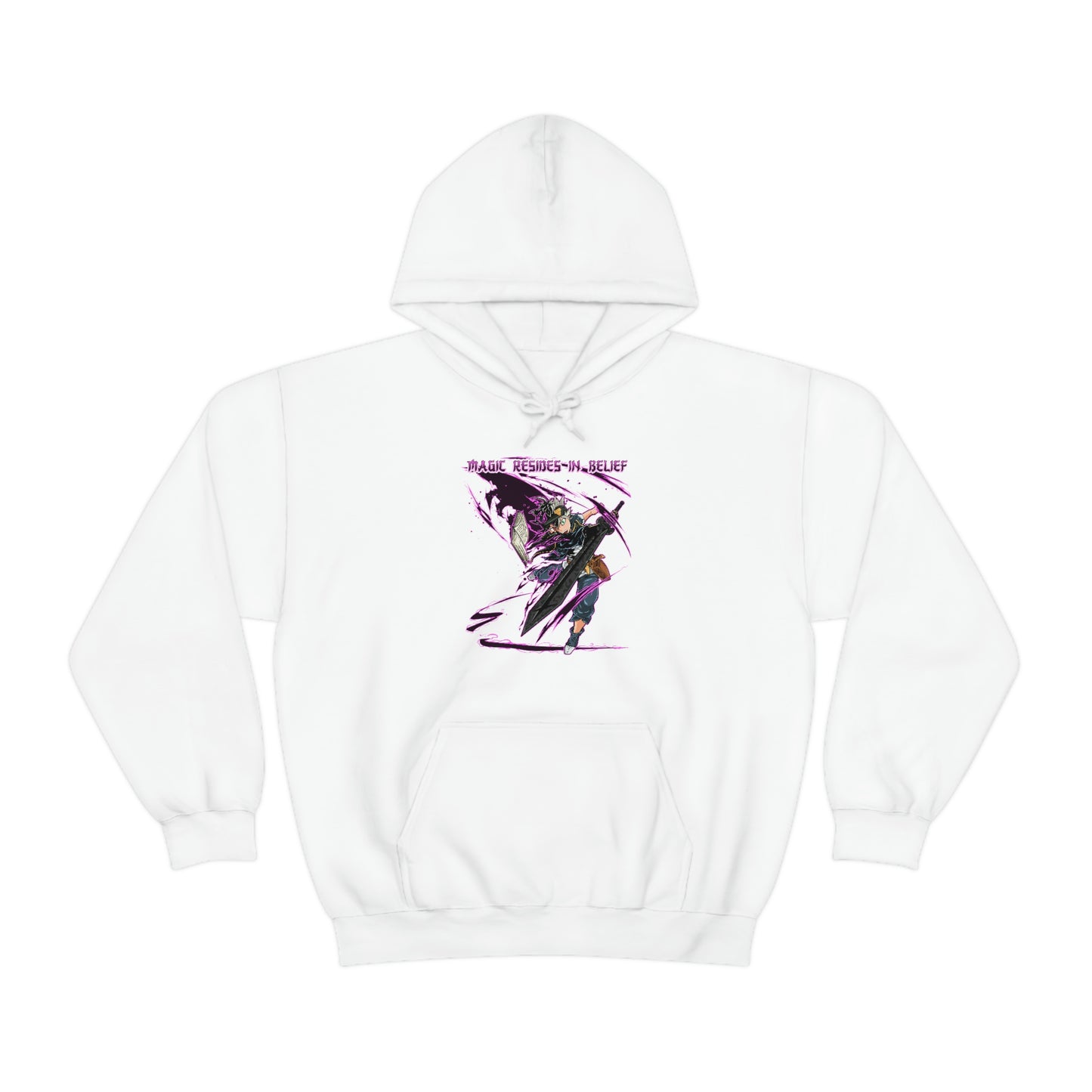 Otakuzoid - Hoodie - Magic Resides in Belief - Anime, Manga, Games, Otaku, Weeb, Black Clover